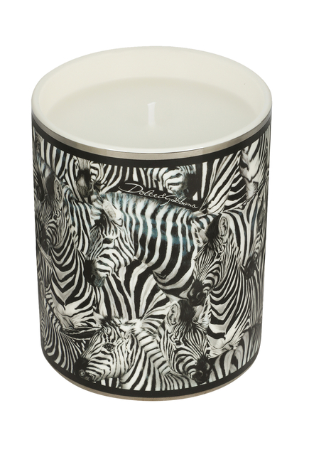 Lychee & Mulberry Zebre Candle with Lid